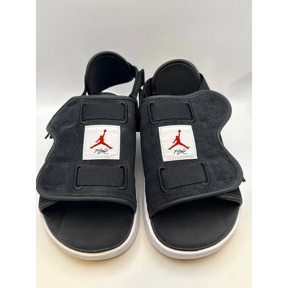 Jordan LS Slide Black White University Red DO6379-061 Mens Size 9 Sandals
